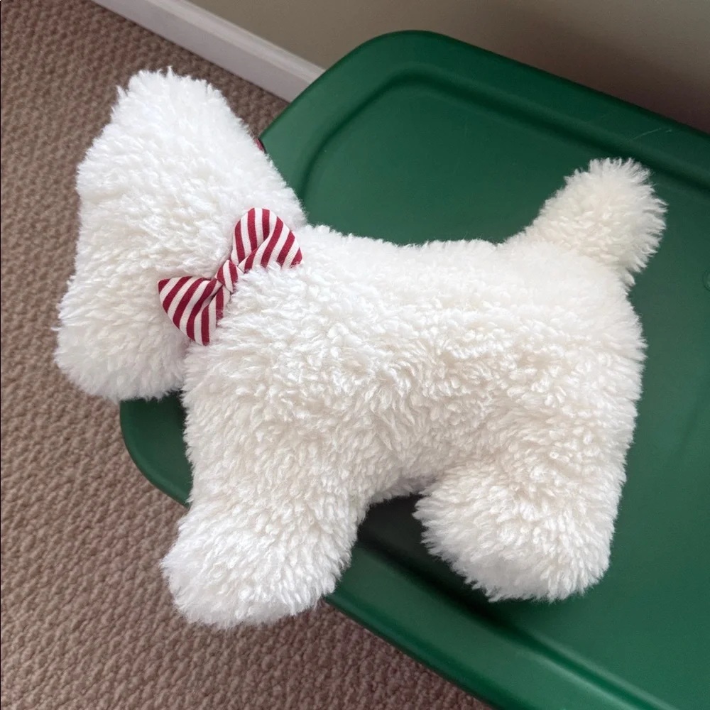 Target Threshold Westie West Highland Terrier Dog Shaped Christmas Throw Pillow